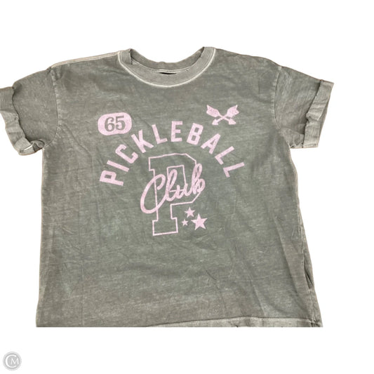 Top Short Sleeve By Girl Dangerous In Green, Size: Xs