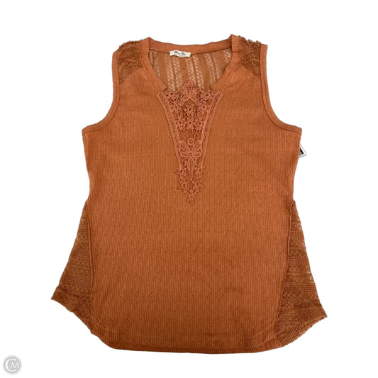 Top Sleeveless By Miss Me In Orange, Size: S