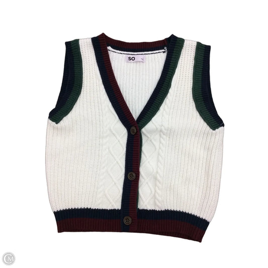 Vest Sweater By So In Multi-colored, Size: L