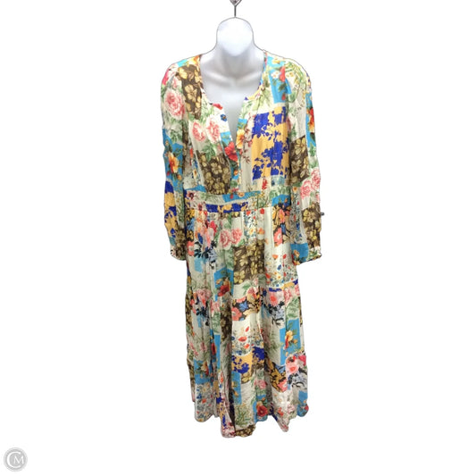 Dress Casual Maxi By Anthropologie In Multi-colored, Size: L