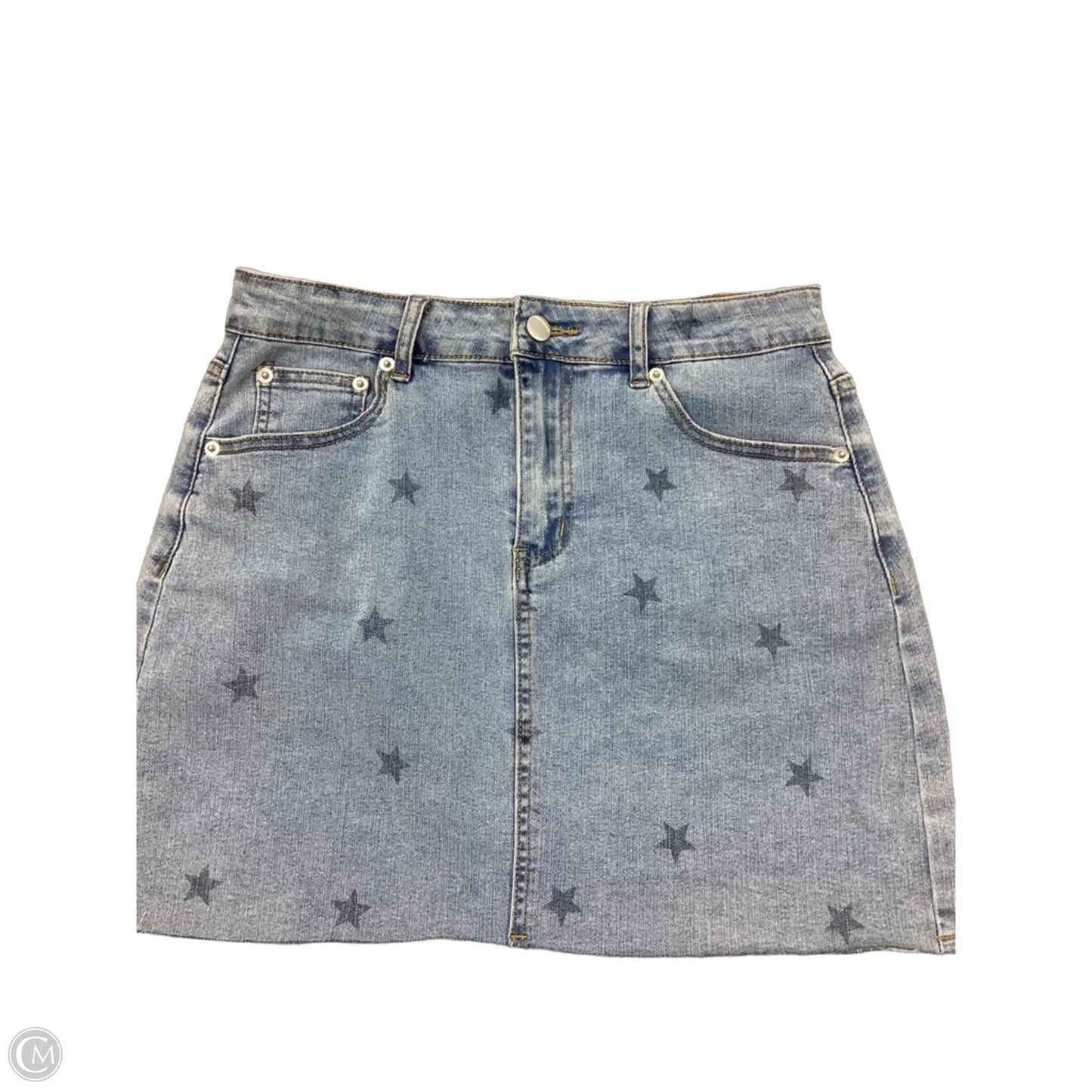 Skirt Mini & Short By Pink Lily In Blue, Size: M