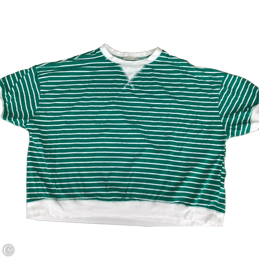 Top Short Sleeve By Zenana In Green, Size: 3x