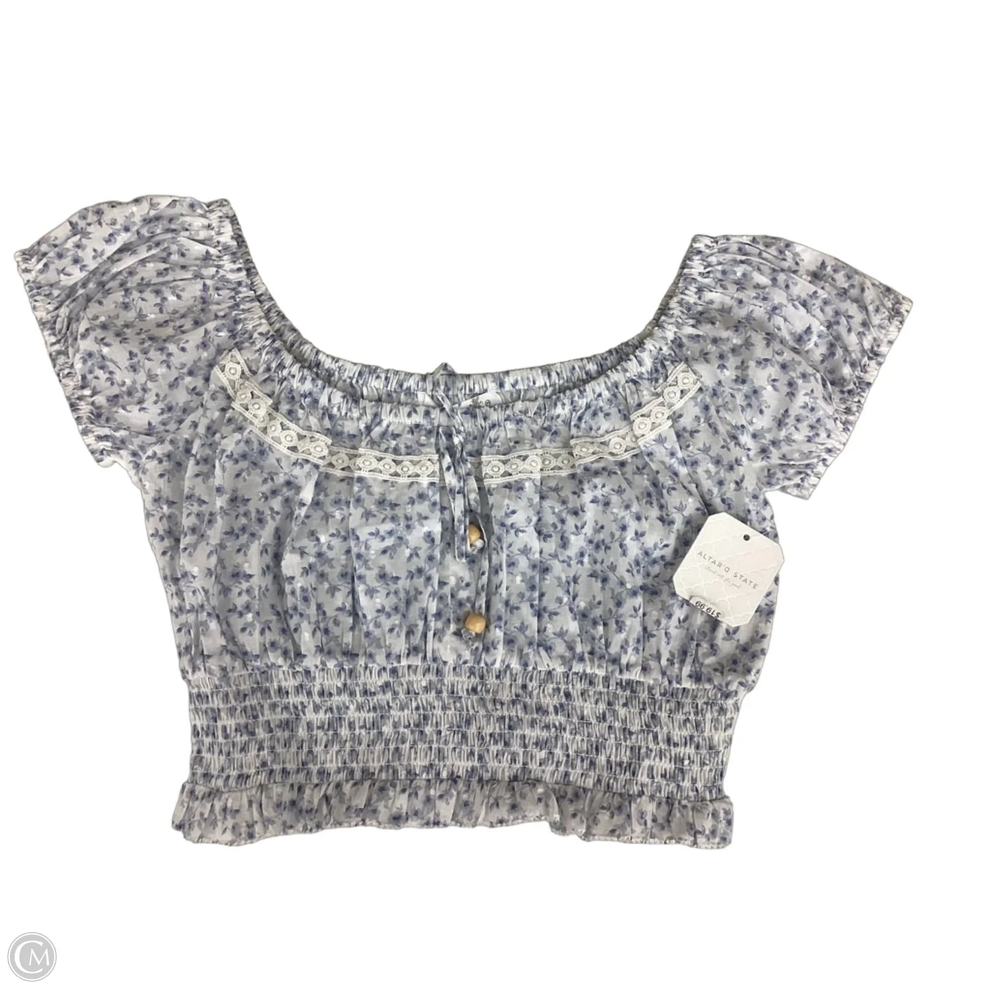 Top Short Sleeve By Altard State In Blue, Size: M