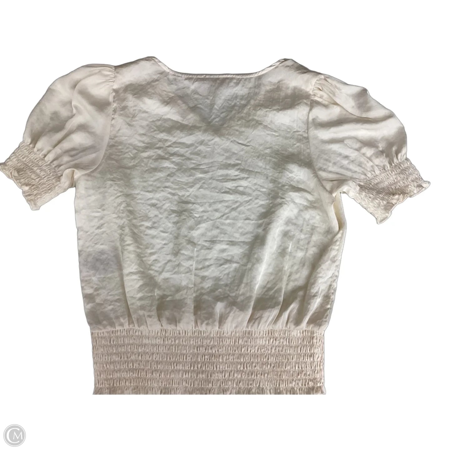 Top Short Sleeve By Philosophy In Ivory, Size: M