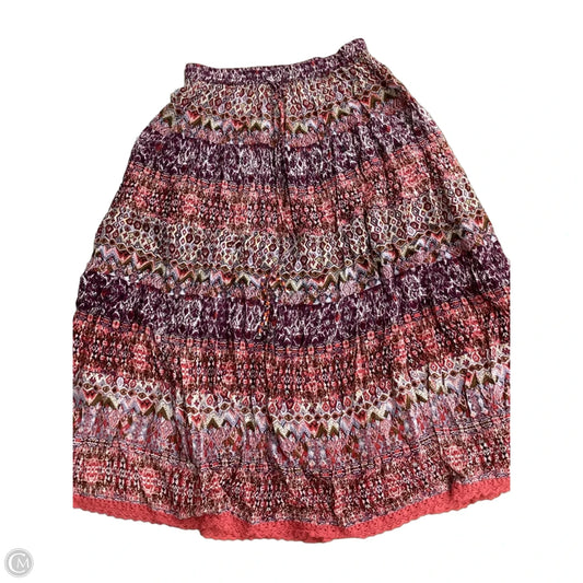 Skirt Midi By Notations In Multi-colored, Size: S