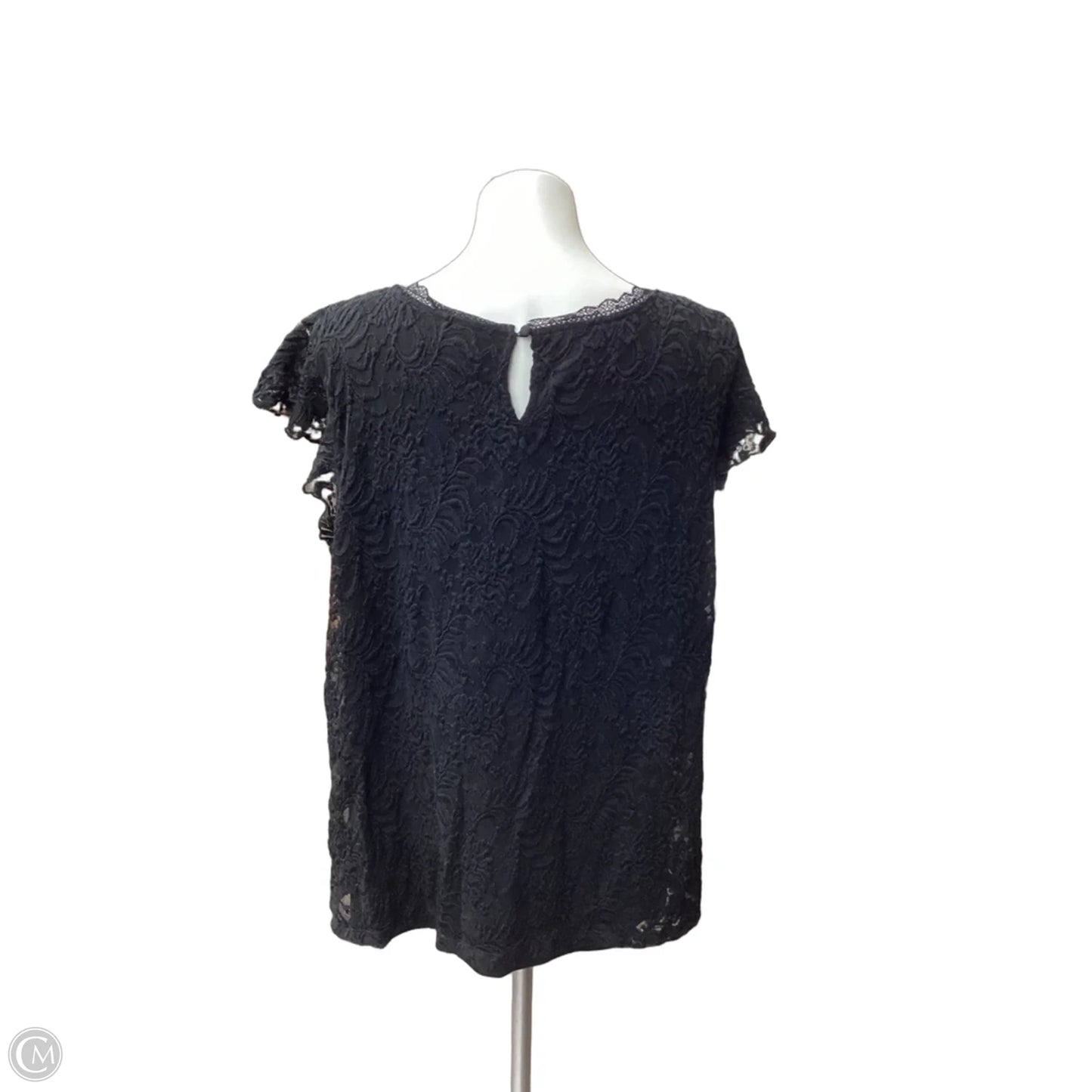 Top Short Sleeve By Torrid In Black, Size: 3x