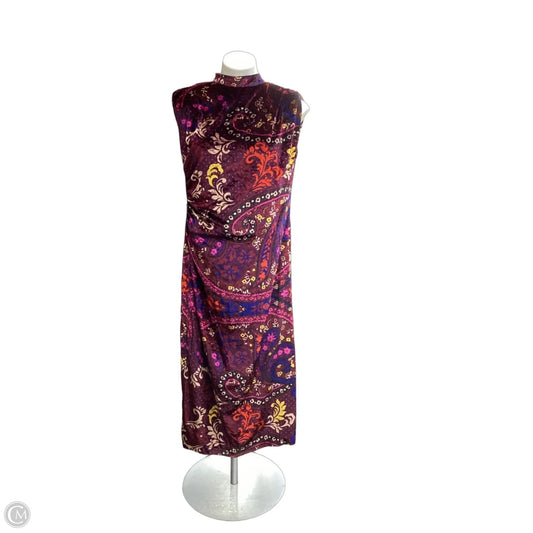 Dress Casual Midi By Ann Taylor In Multi-colored, Size: M