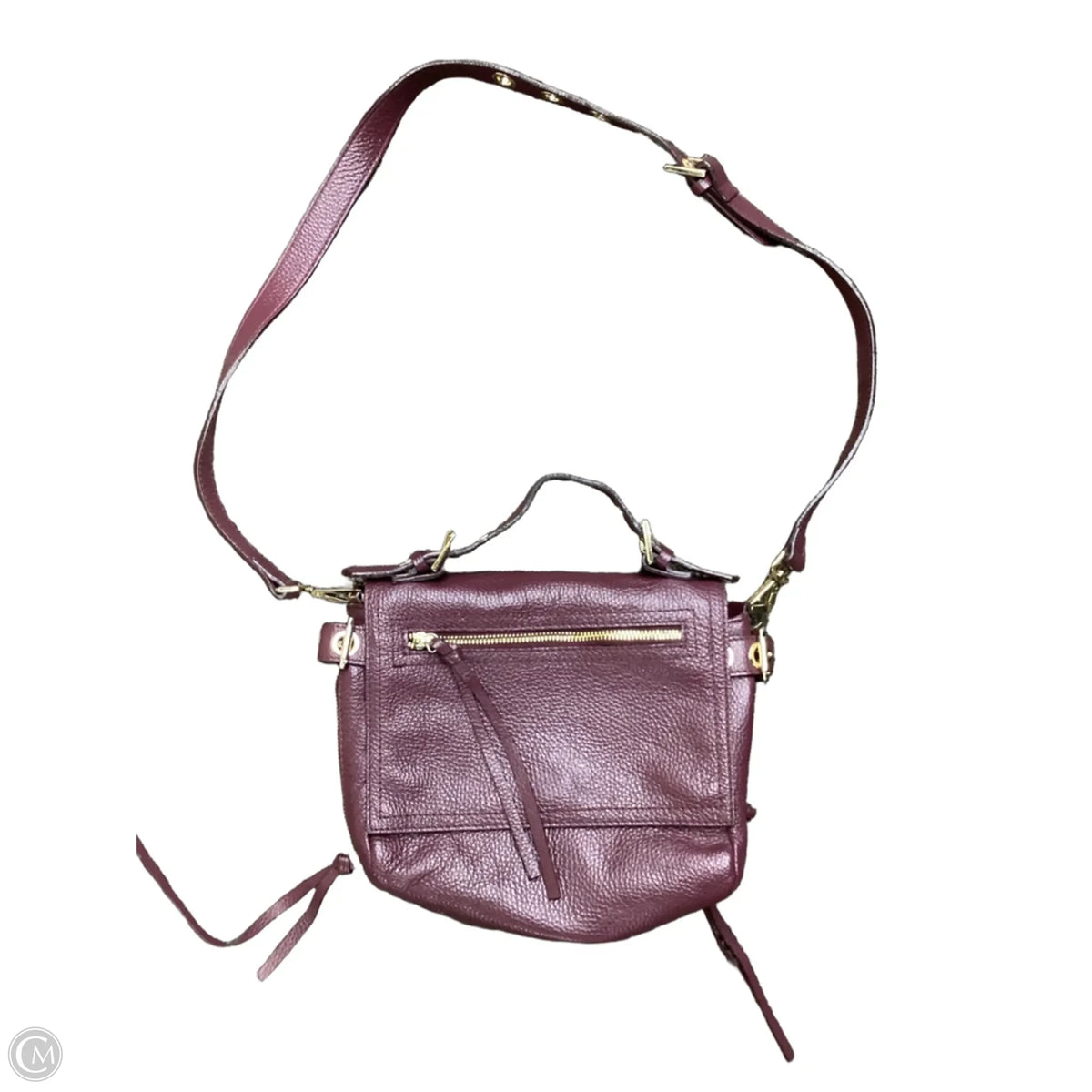 Handbag Leather By Clothes Mentor, Size: Medium