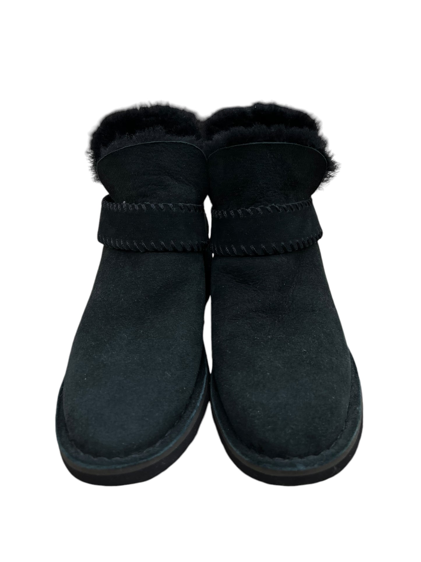 Boots Leather By Ugg In Black, Size: 5.5