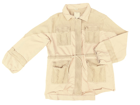 Jacket Utility By Pol In Beige, Size: L