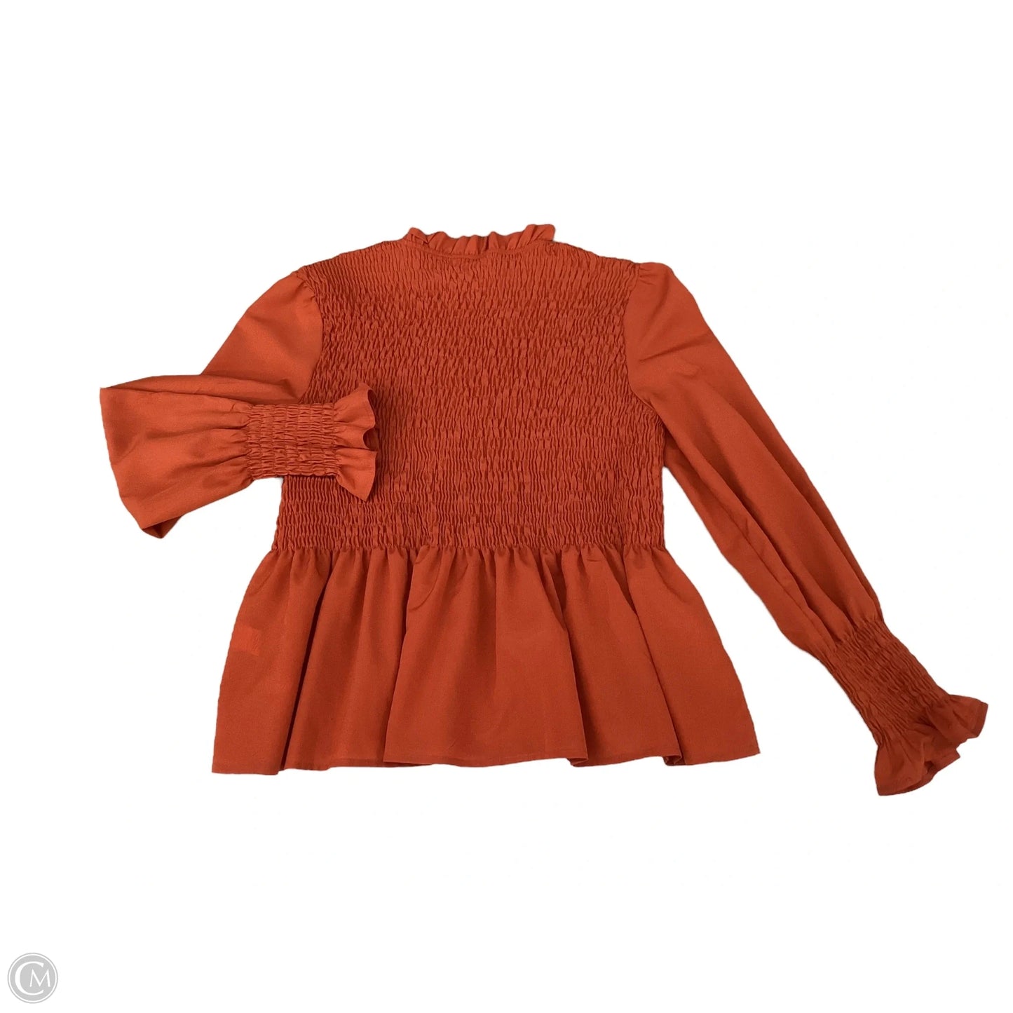 Top Long Sleeve By Clothes Mentor In Orange, Size: L
