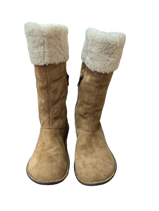 Boots Leather By Ugg In Tan, Size: 9