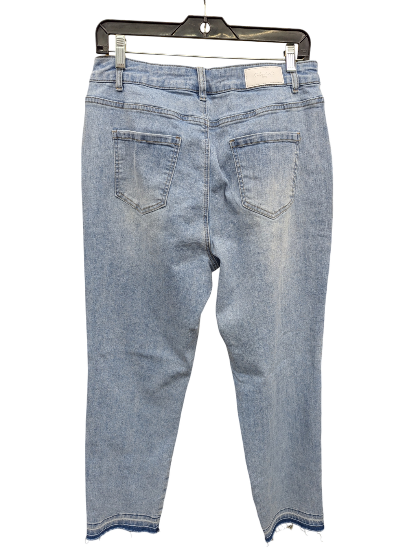 Jeans Straight By Charlie B In Blue Denim, Size: 12