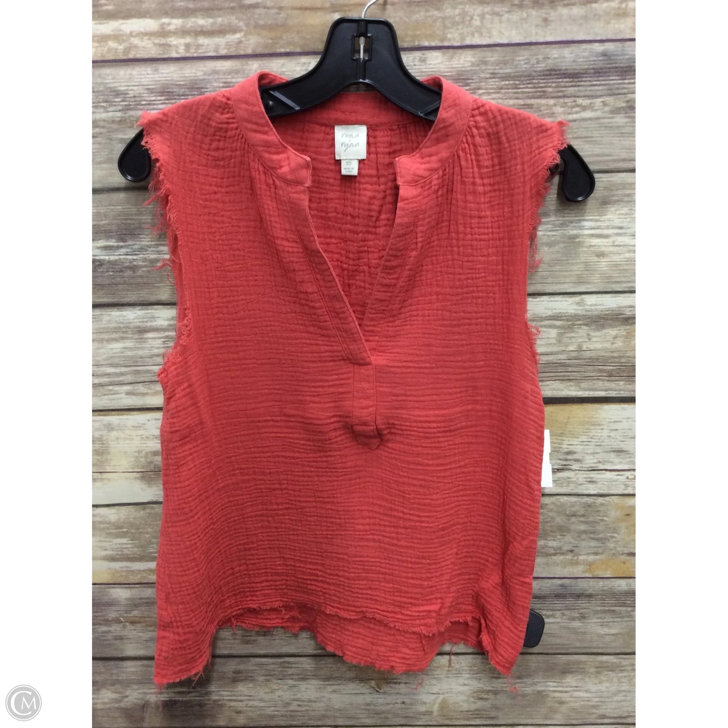 Top Sleeveless By Clothes Mentor In Orange, Size: Xs
