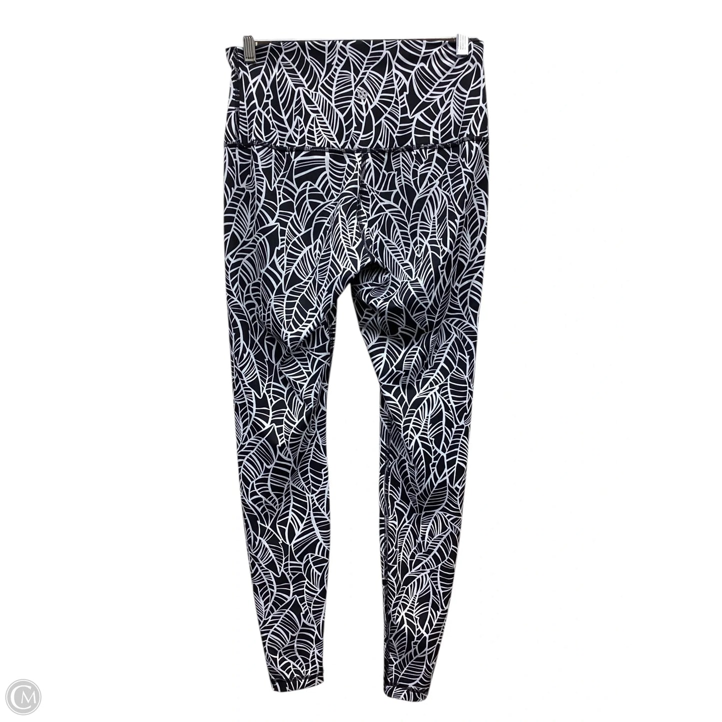 Athletic Leggings By Lululemon In Black & White, Size: S