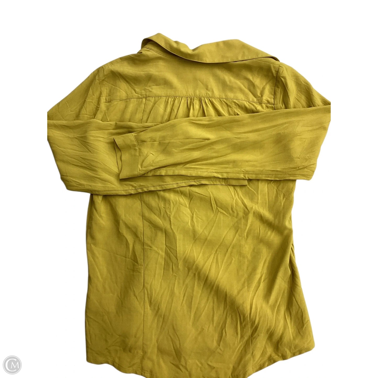 Blouse Long Sleeve By Maeve In Chartreuse, Size: S