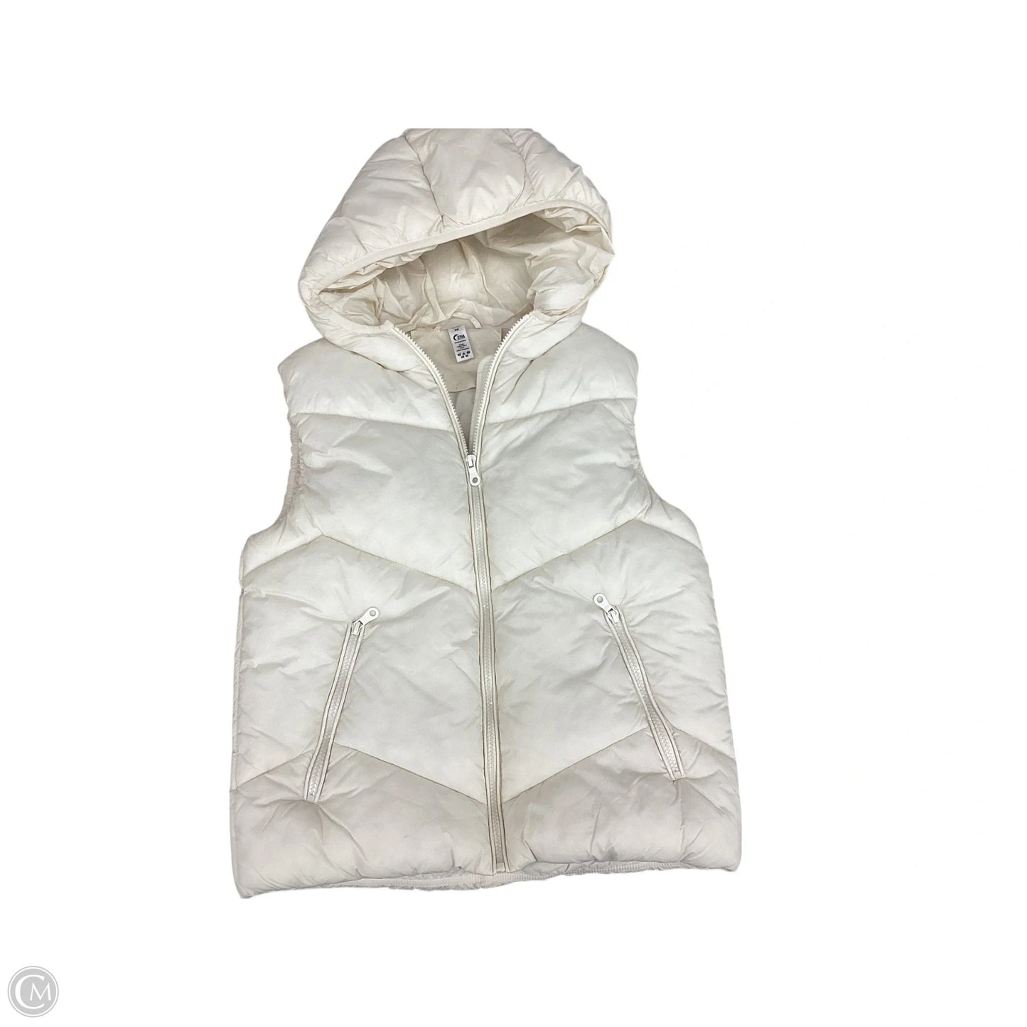 Vest Puffer & Quilted By Zyia In Cream, Size: Xs