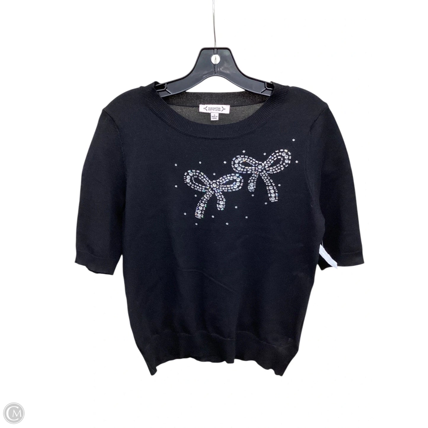 Sweater Short Sleeve By Nanette By Nanette Lepore In Black, Size: S