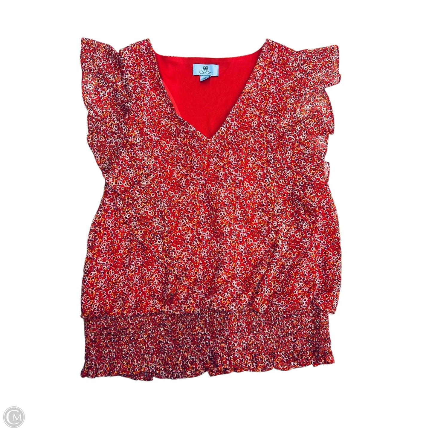 Blouse Sleeveless By Cece In Orange, Size: M