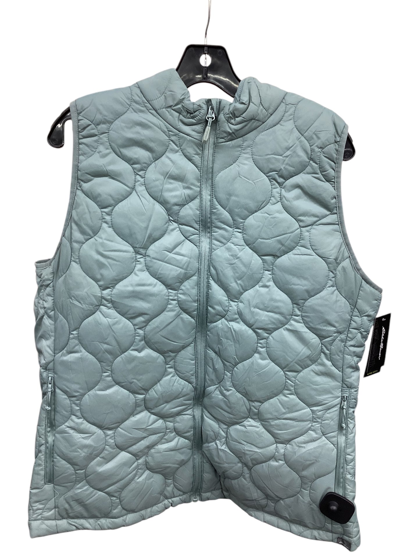 Vest Puffer & Quilted By Eddie Bauer In Green, Size: Xl