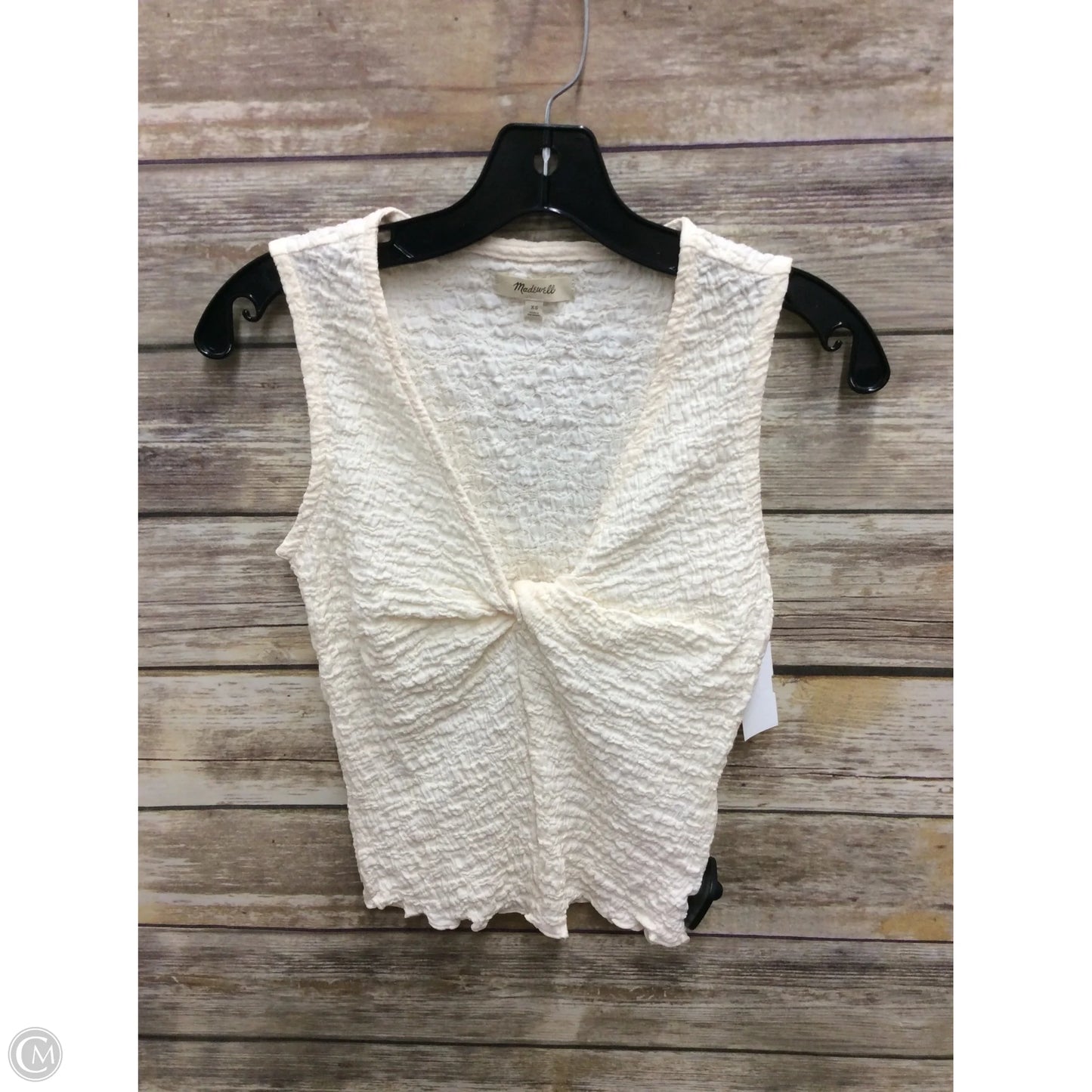 Top Sleeveless By Madewell In Cream, Size: Xs