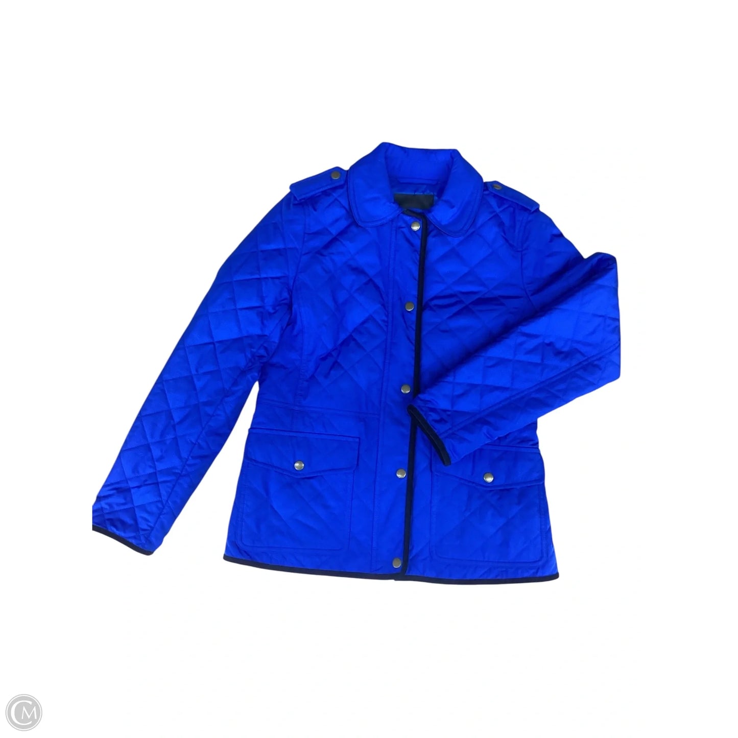 Jacket Puffer & Quilted By Talbots In Blue, Size: Xs