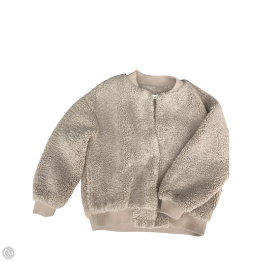Jacket Fleece By Listicle In Brown, Size: Small
