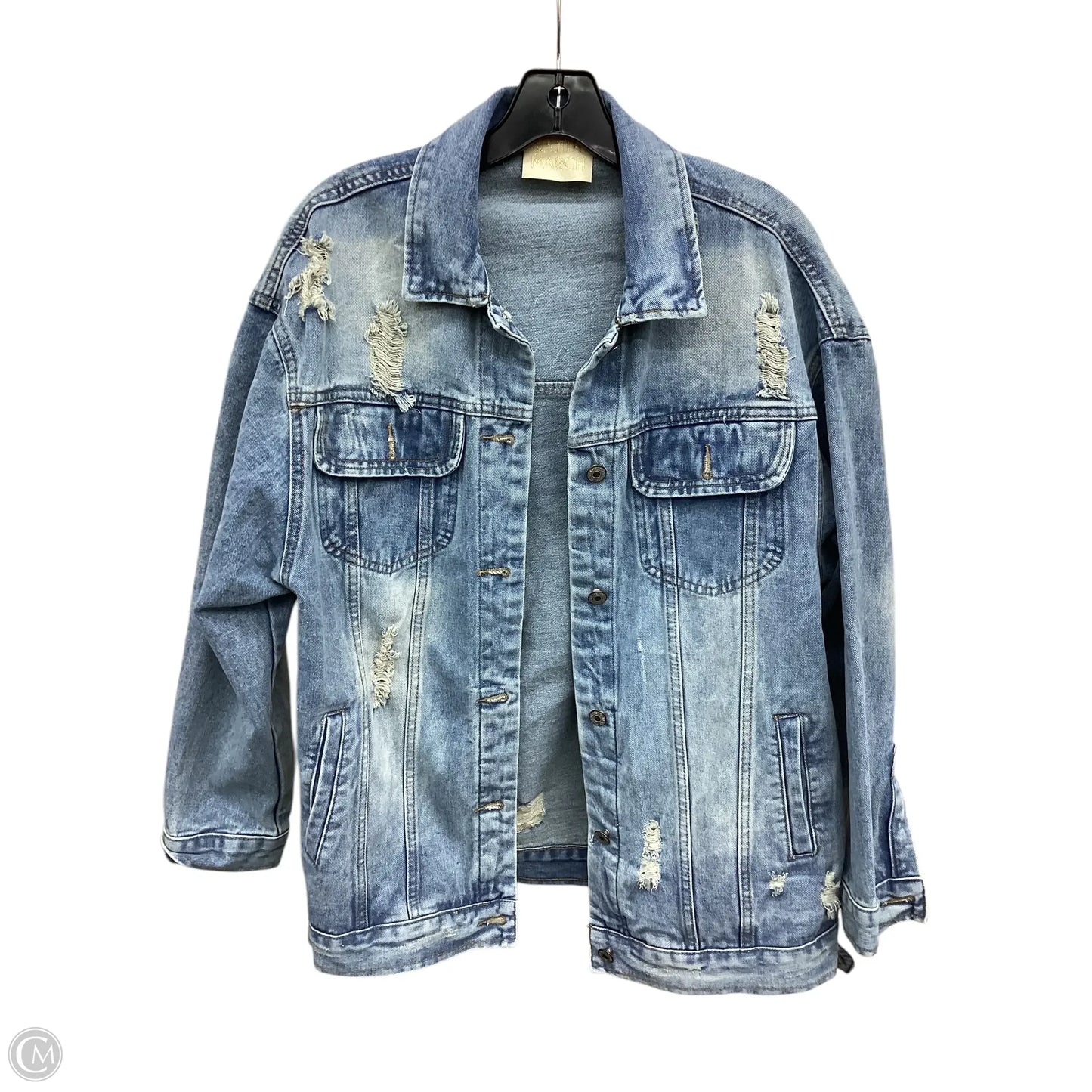 Jacket Denim By Judith March In Blue Denim, Size: S