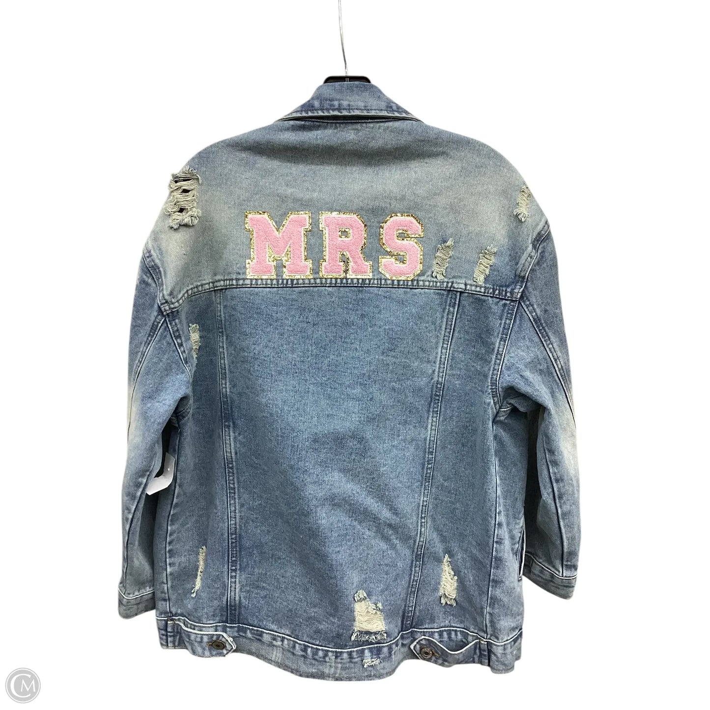 Jacket Denim By Judith March In Blue Denim, Size: S