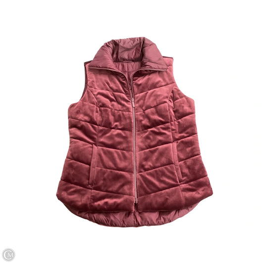 Vest Puffer & Quilted By Clothes Mentor In Maroon, Size: M
