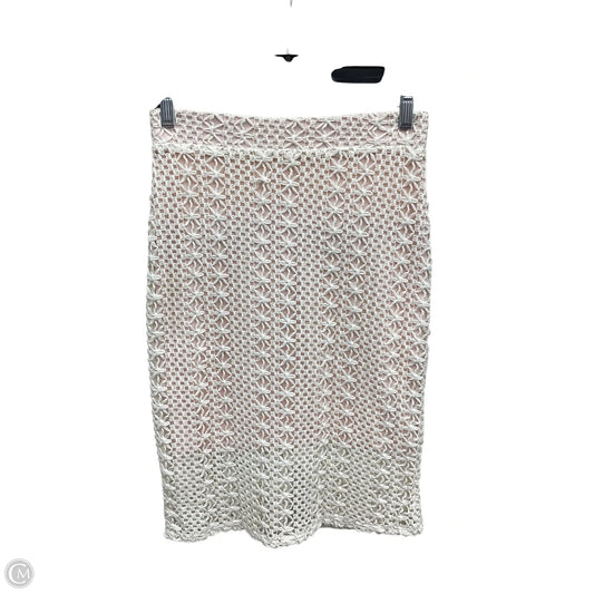 Skirt Midi By Free People In Cream & Pink, Size: 2