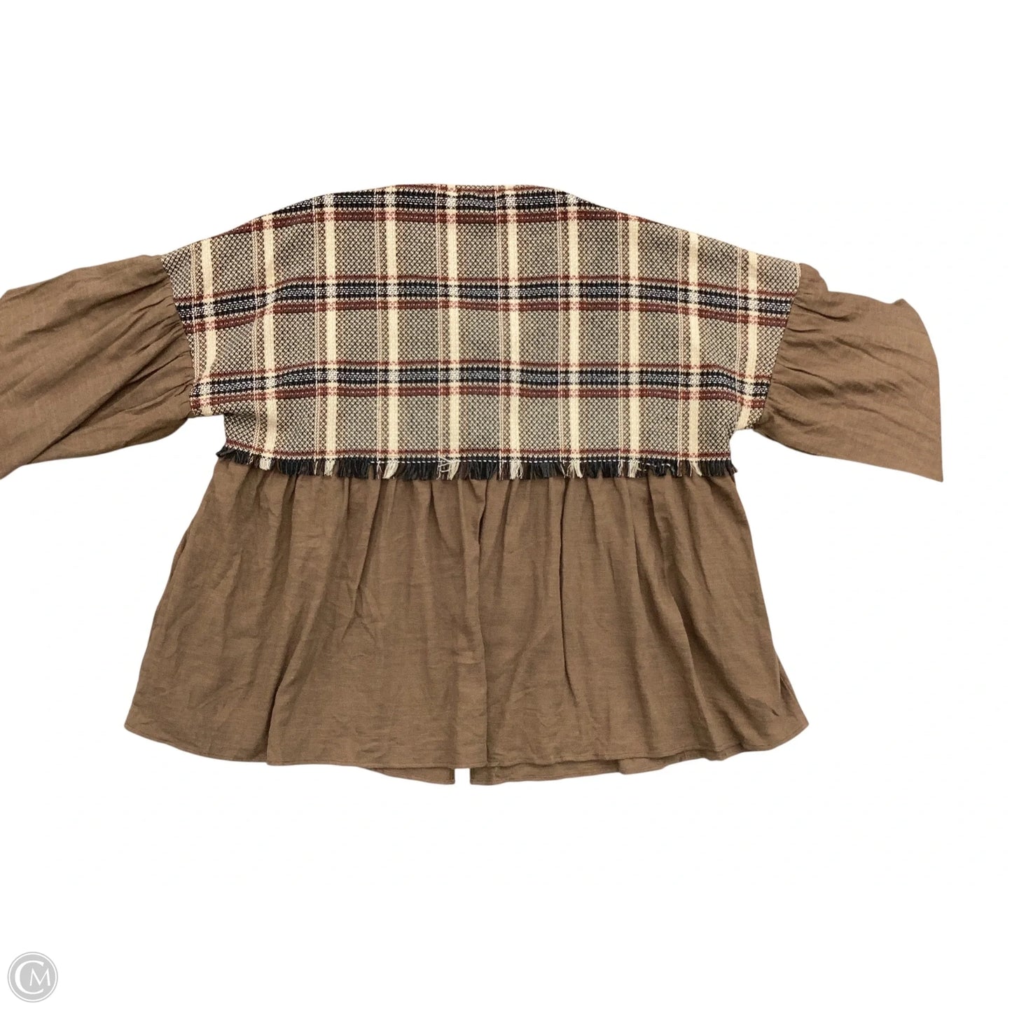 Cardigan By Davi & Dani In Brown, Size: 1x