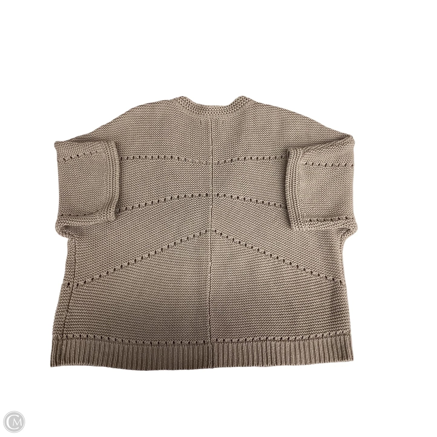 Sweater Short Sleeve By Croft And Barrow In Taupe, Size: Xl