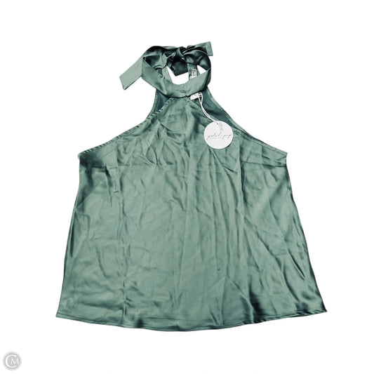 Blouse Sleeveless By Clothes Mentor In Green, Size: M