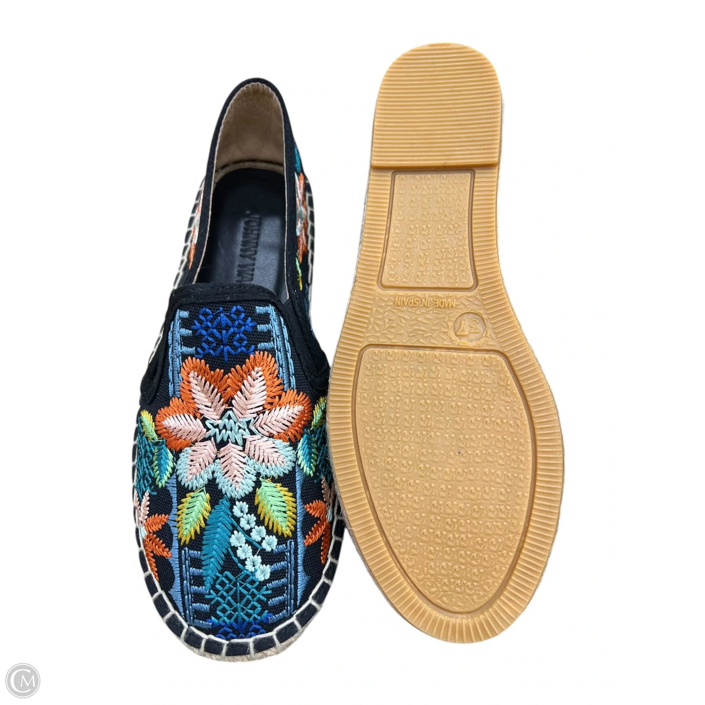 Shoes Heels Platform By Johnny Was In Floral Print, Size: 7.5