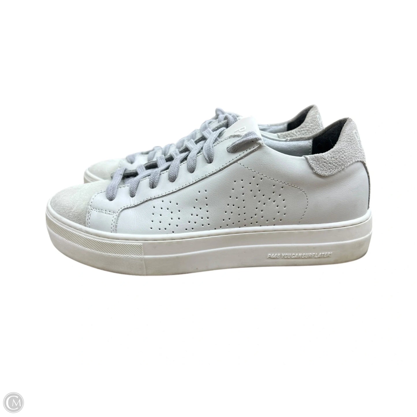 Shoes Sneakers By P448 In Ivory, Size: 7.5