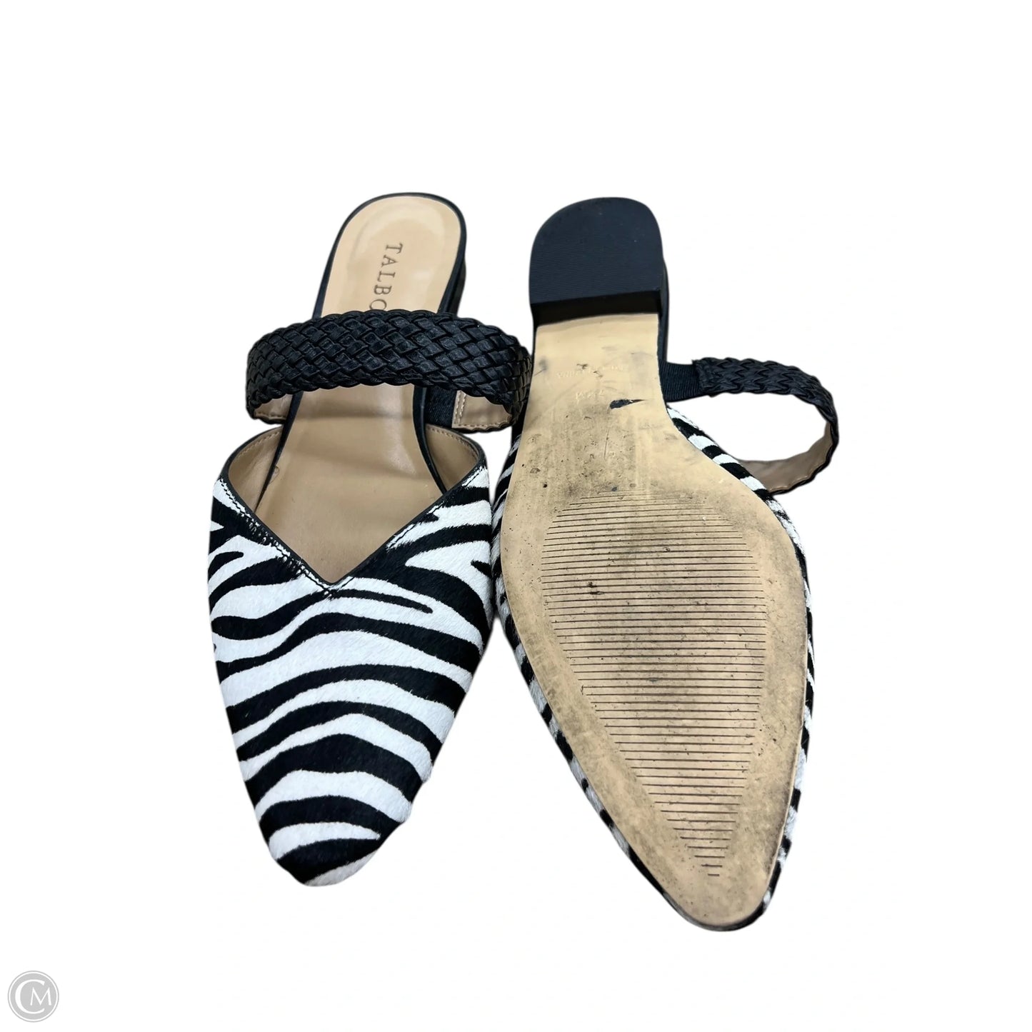 Shoes Flats By Talbots In Zebra Print, Size: 7.5
