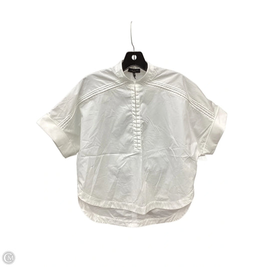 Blouse Short Sleeve By Rag And Bone In White, Size: Xxs