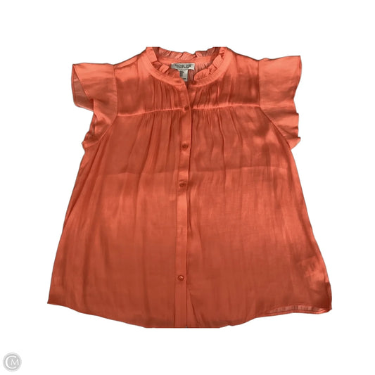 Blouse Sleeveless By Rachel Zoe In Orange, Size: S