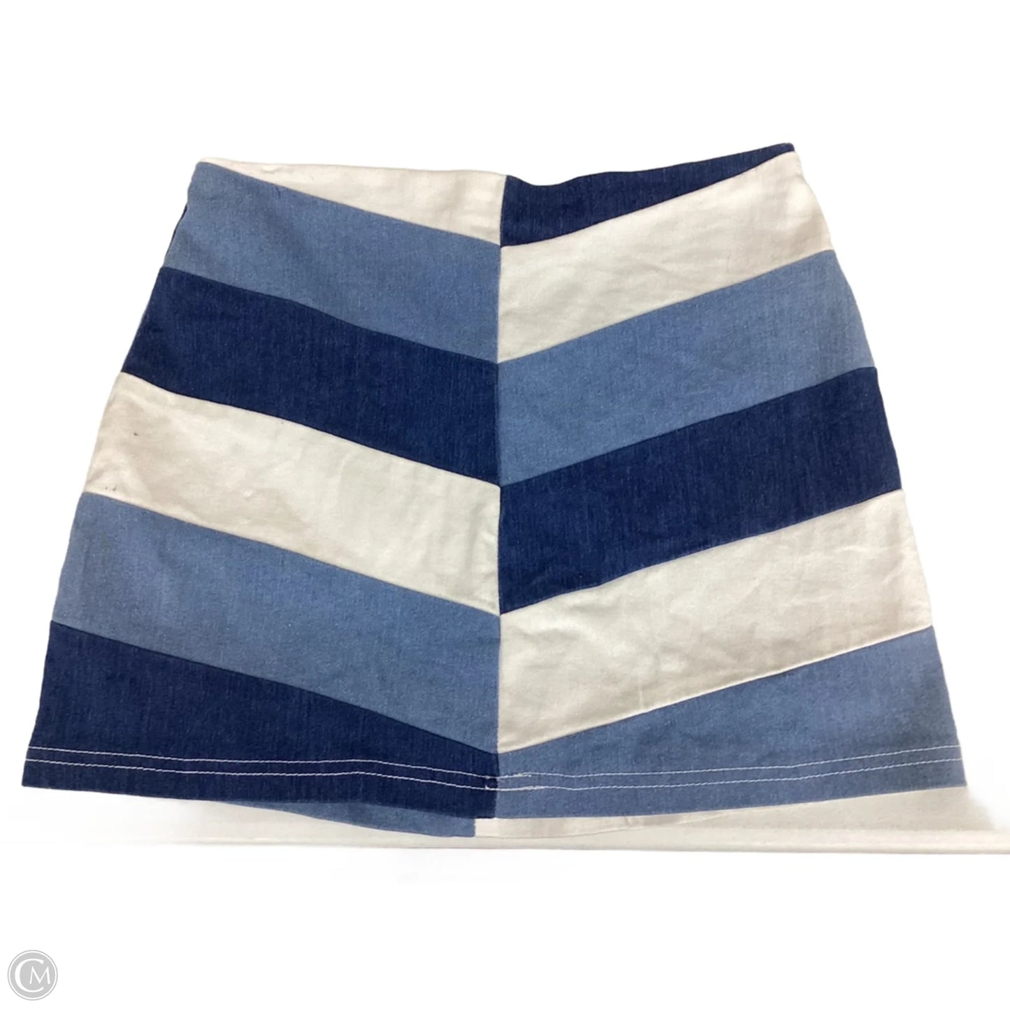 Skirt Mini & Short By Altard State In Blue & White, Size: M