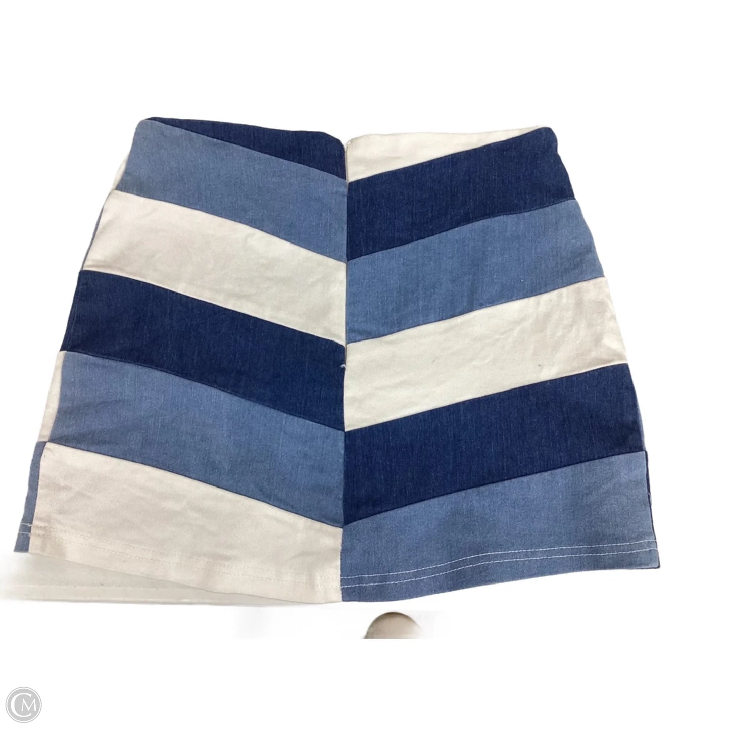 Skirt Mini & Short By Altard State In Blue & White, Size: M