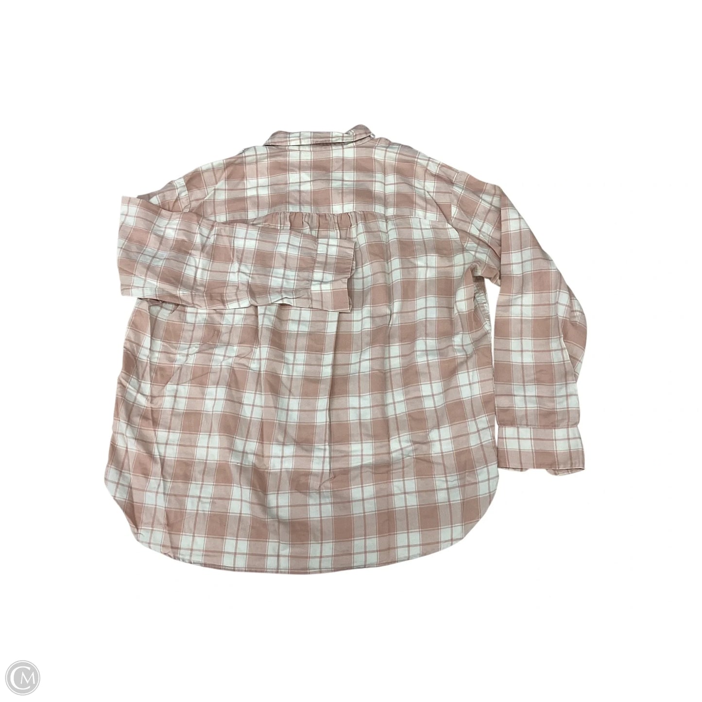 Top Long Sleeve By Madewell In Peach, Size: M
