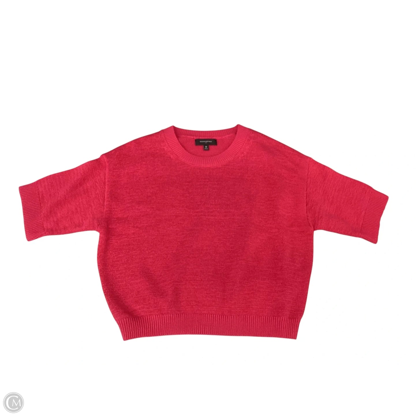 Sweater Short Sleeve By Banana Republic In Coral, Size: M