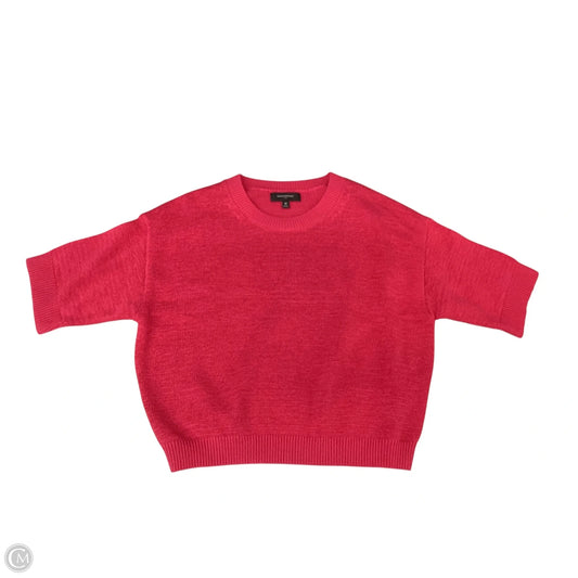 Sweater Short Sleeve By Banana Republic In Coral, Size: M