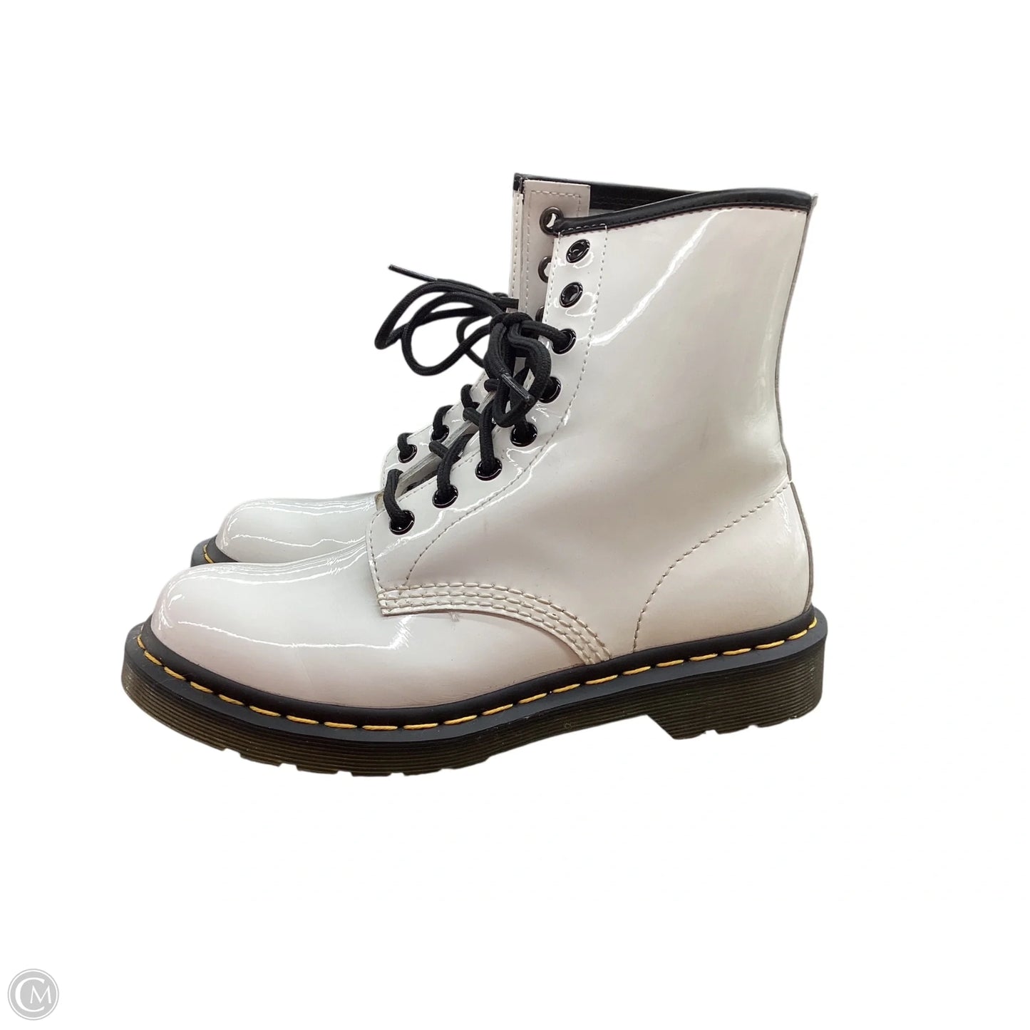 Boots Combat By Dr Martens In White, Size: 7