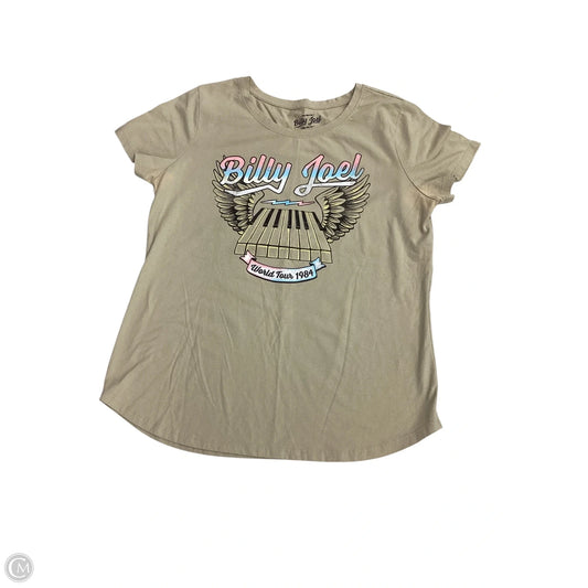 Top Short Sleeve By Clothes Mentor In Beige, Size: M