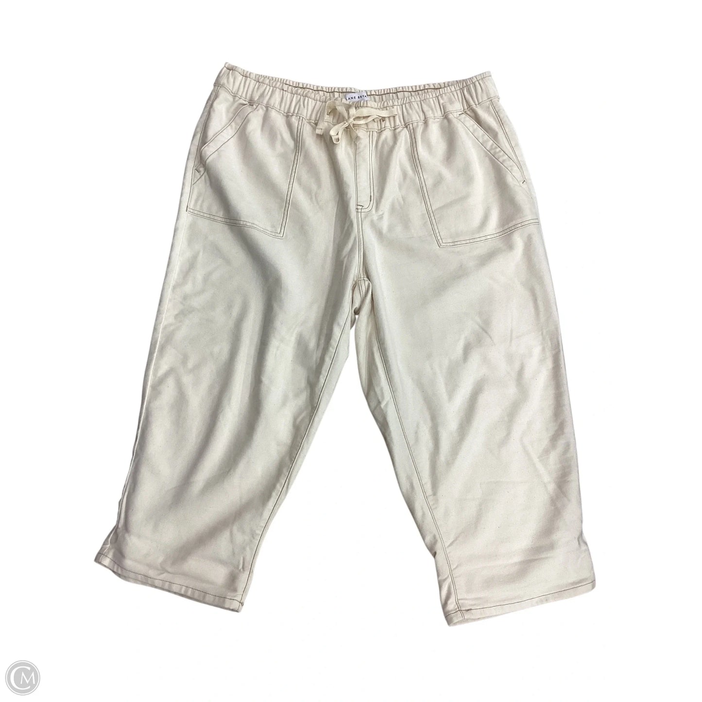 Pants Cropped By Lane Bryant In Cream, Size: 20