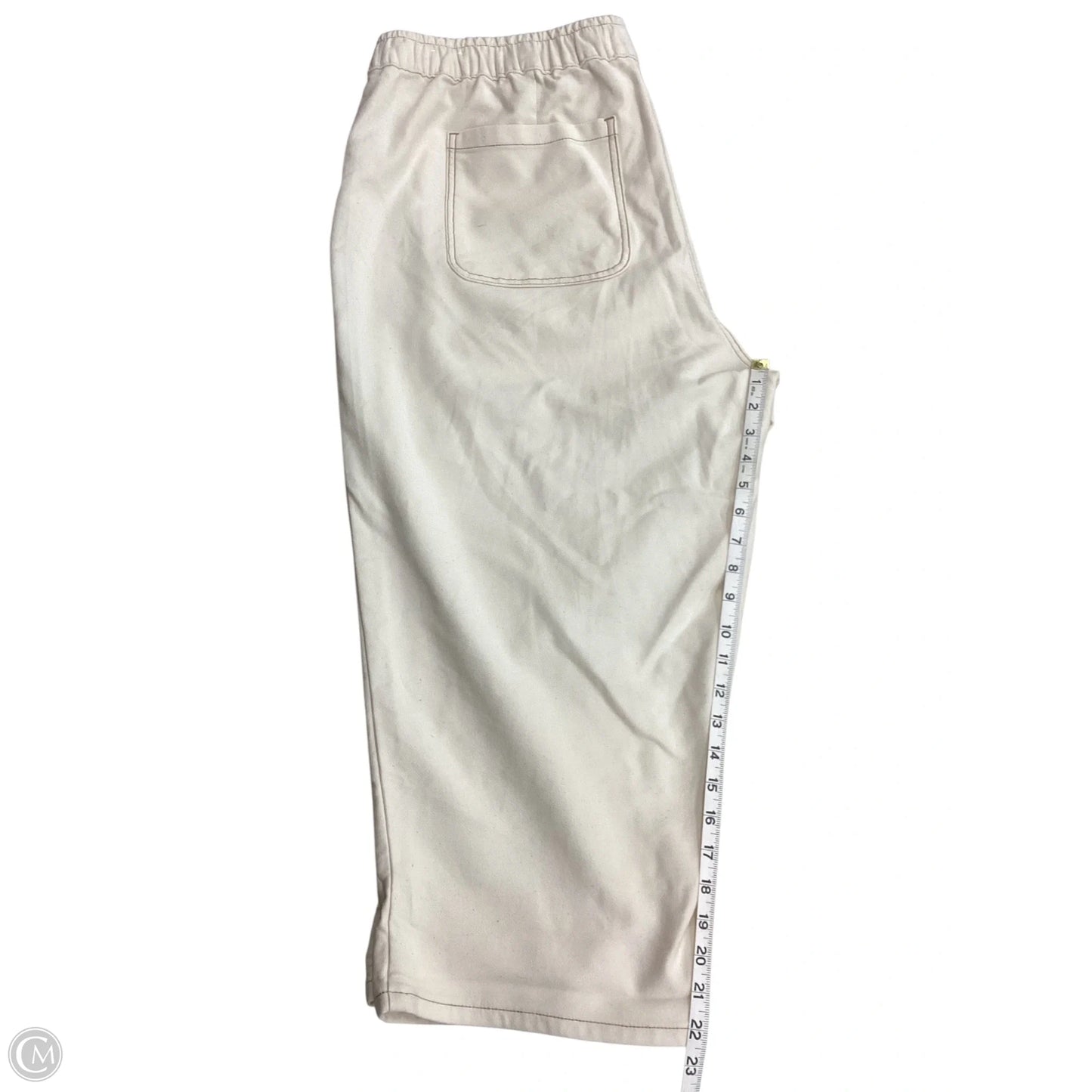 Pants Cropped By Lane Bryant In Cream, Size: 20