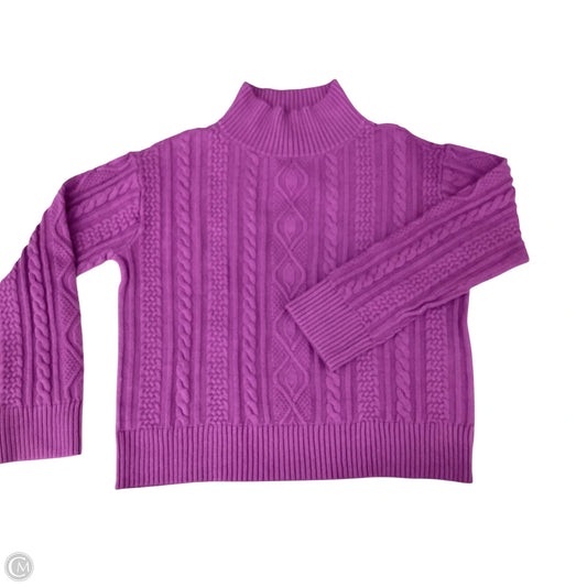 Sweater By Ann Taylor In Purple, Size: S
