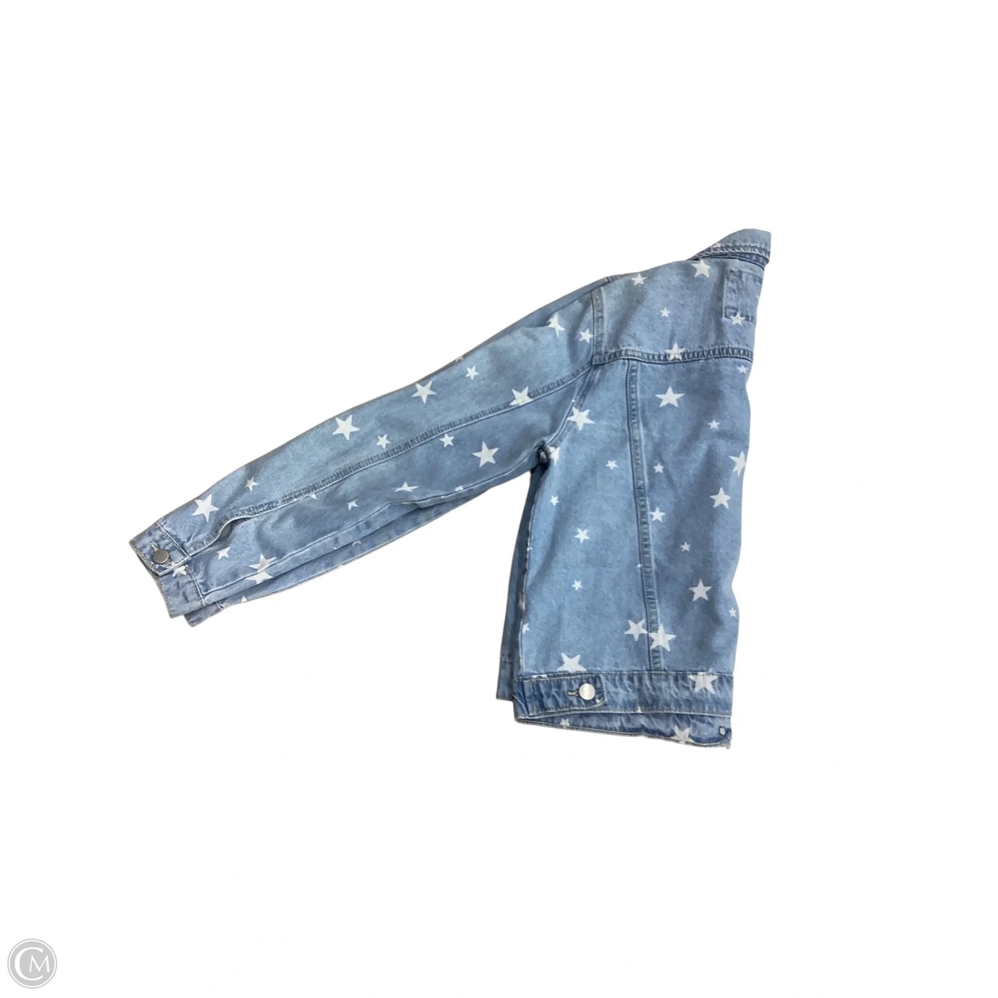 Jacket Denim By Hem & Thread In Blue Denim, Size: M
